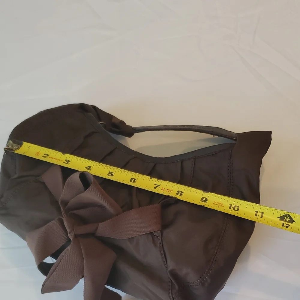 BCBG Brown Bag with Bow Accent